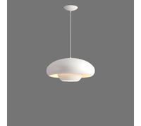 Warm Mushroom Iron Light Japanese Simple Dining Table Chandeliers White Single Head Ledhanginglamp Study Bedside Bar Decorationlighting Fixture