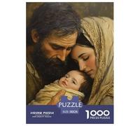 Warm Scene of Jesus' Birth Jigsaw Puzzle Impossibili 1000 Pezzi Decorazione Per La Casa. Giochi Rilassamento E Intelligence Per Adulti E Ragazzi Da 14 Anni 38x26cm/1000pcs