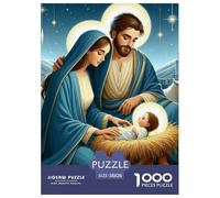 Warm Scene of Jesus' Birth Jigsaw Puzzle Impossibili 1000 Pezzi Decorazione Per La Casa. Rilassamento E Intelligence Per Adulti E Bambini Da 12 Anni 38x26cm/1000pcs