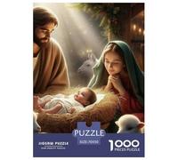 Warm Scene of Jesus' Birth Jigsaw Puzzle Impossible 1000Pcs Decorazione Per La Casa. Giochi Rilassamento E Intelligence Per Adulti E Bambini Da 12 Anni 70x50cm/1000pcs