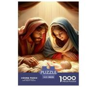 Warm Scene of Jesus' Birth Puzzle Impossible 1000 Pezzi Decorazione Per La Casa. Giochi Rilassamento E Intelligence Per Adulti E Ragazzi Da 14 Anni 38x26cm/1000pcs