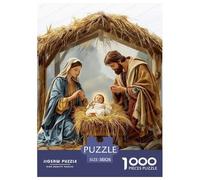 Warm Scene of Jesus' Birth Puzzle Impossible 1000 Pezzi Decorazione Per La Casa. Rilassamento E Intelligence Per Adulti E Ragazzi Da 14 Anni 38x26cm/1000pcs