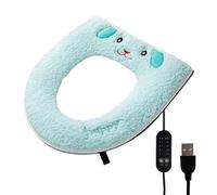 Warm Toilet Seat - Stable With 5 Temperature Settings Timer Washable - 37x42cm Smart Toilet Seat Cover Pad | For Bathroom Restroom Hotel Apartment Dorm Farmhouse RV Restaurant Winter Cold Weather