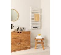 WARM TOWEL PRO - Scaldasalviette Elettrico Con WiFi E Radiatore 1500W Bianco Panna