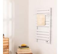 WARM TOWEL - Scaldasalviette Elettrico Da Terra O Da Parete 500W Bianco