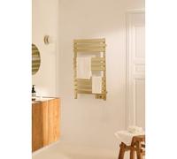 WARM TOWEL - Scaldasalviette Elettrico Da Terra O Da Parete 500W Oro Spazzolato