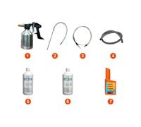 WARM UP Kit Pulizia FAP K-SGD800 Pistola Pro 12 Bar + 3 Sonde + 1 Kit liquidi