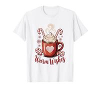 Warm Wishes Hot Cocoa Cozy Christmas Candy Hot Chocolate Maglietta