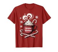 Warm Wishes Hot Cocoa Cozy Christmas Candy Hot Chocolate Maglietta