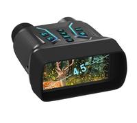 warmax, binocolo per visione notturna, 40 MP, 4 K, UHD, display TFT da 4,5 pollici, raggio di visione notturna 400 m, zoom digitale 8x, impermeabile IP54, batteria da 4000 mAh con scheda TF da 32 GB