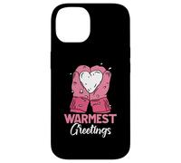 Warmest Greetings Inverno Neve Neve Clima Ghiaccio Stagione Fredda Custodia per iPhone 14
