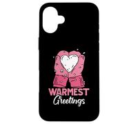 Warmest Greetings Inverno Neve Neve Clima Ghiaccio Stagione Fredda Custodia per iPhone 16 Plus