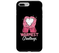 Warmest Greetings Inverno Neve Neve Clima Ghiaccio Stagione Fredda Custodia per iPhone 7 Plus/8 Plus