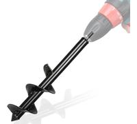 Warmfay Hex Shank - Punta elicoidale per trapano, lumache da giardino, 60 x 10 cm, per avvitatore a batteria, in acciaio inox Hex Shank