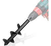 Warmfay Trapano da giardino per trapano, lumache da giardino, 40 x 10 cm, per avvitatore a batteria, in acciaio inox Hex Shank