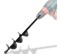 Warmfay Trapano da giardino per trapano, lumache da giardino, 45 x 5 cm, per avvitatore a batteria, in acciaio inox Hex Shank