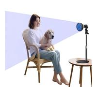 Warmforwel 54 W Blue Light Therapy Tanning Lamp - 18 LED 460 nm Wavelength, supporto regolabile in altezza, E27 Lamp Head, Protezioni Goggles, 100-240 V Home Use Sunlamp for Face & Body