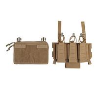 WarmHeartting Tasca tattica staccabile MOLLE Tripla da 5,56 mm per caricatore con supporto per laccio emostatico Gancio e passante Pannello frontale Custodia per caricatore Fondina Porta caricatore