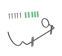 Warmhm 1 Pezzo Portabottiglie da parete display portabottiglie singolo separare montato vino Alto espositore per bottiglie supporti per bottiglie ferro da stiro Black