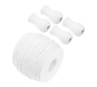 Warmhm 1 Set Cordone Per Tende Veneziane Tiri Di Palla Alla Cieca Cadute Del Cordone Della Tiranti Del Cordone Della Tira Le Estremità Nappa Cieca Domestica Poliestere Bianca