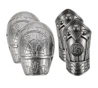 Warmhm 1 Set Costume Cosplay Armatura Medievale Romana Accessorio Braccio In Plastica E Piastra Per Spalla Costume Da Cavaliere Per Bambini