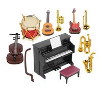 Warmhm 1 Set di Mini Strumenti Musicali per Case Delle Bambole, Accessori Musicali in Miniatura, Oggetti di Scena per Mini Scene di Layout.
