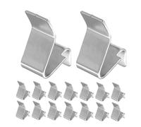 Warmhm 1 Set Fibbia Divisoria Grucce per Armadietti Appuntamento di Mobili di Archiviazione Clip del Supporto per Piccoli File Staffe Angolari per Armadio Ferro da Stiro Silver 20 Pezzi