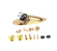 Warmhm 1 Set Fibbia per inserimento della barca bloccaggio Chitarra pulsante cinturino in metallo bottone anti-sfilamento blocco della cinghia dei bassi D'oro