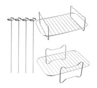 Warmhm 1 Set Griglia a Vapore Cottura su griglia Rack di spiedini in Piedi Frigorifero Rack Griglie griglia fumante rastrelliere a Vapore griglia da Forno Acciaio Inossidabile Argento