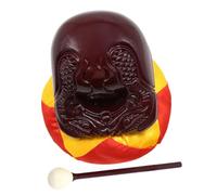 Warmhm 1 Set Percussione Legno per Buddismo Strumento Musicale Professionale con Legno Duro Suono e Forte per Insegnamento e Cerimonie Religiose