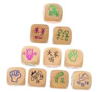 Warmhm 10 Pezzi Legno Colorati per Giochi da Tavolo Divertenti per Sociali per Attività Gruppo e Giochi