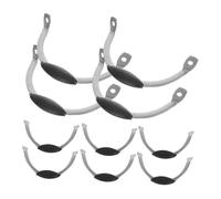 Warmhm 10 Pezzi Manici Pentola in Acciaio e Plastica Antiscottatura Sostituzione Facile per Padelle Vaporiera Wok e Pentole da Zuppa Maniglie Laterali Rimovibili per Cucina Domestica e