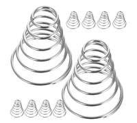 Warmhm 10 Pezzi Molla di Compressione Conica in Acciaio Inox 304 per Torcia Elettrica a LED Molla a Spirale per Batteria Tappo Posteriore Resistente alla Corrosione e Contatto