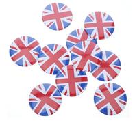 Warmhm 10 Spille da Bavero in Metallo Stemma della Bandiera Inglese, Distintivo Patriottico del Regno Unito, Accessori Decorativi Versatili per Abbigliamento, Borse e Cappelli