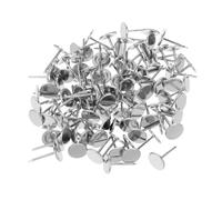 Warmhm 100 Pezzi Chiodi per Tappezzeria Inox Testa Rotonda Decorativa per Mobili Casa Spessore per Fissaggio Sicuro su Legno e Imbottiti