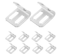 Warmhm 100 Pezzi Clip per Divano a Quattro Fori in Ferro e Gomma Argento | Fissaggio Saldo, Resistente All’usura, Installazione Semplice, Design Invisibile, per Telai e Sedute