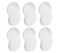 Warmhm 100 Pezzi Coperchio della tazza di carta monouso, disposable cup cover, bianco, carta, per caffè caldo, tè e cioccolata, hotel e