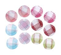 Warmhm 12 Pezzi Cappello di carta cappelli stupidi Bambola Cappelli per bambole per l'artigianato mini cappello artigianale cappelli in miniatura cappello artigianale di tessitura