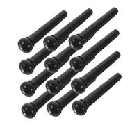 Warmhm 12 Pezzi Di Chiodi Per Corde Di Chitarra Perni Di Accordatura Del Ponte Pioli In Acciaio Accessori Per Chitarra Acustica A Mano Fissa Abs Nero