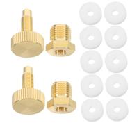Warmhm 12 Pezzi Kit Valvole Spurgo in Rame per Pompe ad Alta Pressione con Viti e Guarnizioni per Sicurezza e Controllo Aria Accessori Multifunzione per Pompe Compressori e Acquari Facile