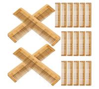Warmhm 12 Pezzi Pettini in Legno Naturale per Barba e Chioma Uomo e Donna, Leggeri e Portatili, per Massaggi e Uso Quotidiano in Ambienti Domestici