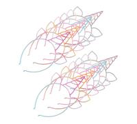 Warmhm 12pezzi Cerchietto Unicorno con Glitter e Corno Accessorio per Capelli in Plastica per Feste e Carnevale Decorato con Perlina e Colori Vivaci