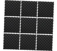 Warmhm 12pezzi Pannelli Fonoassorbenti in Imbottitura Fonoassorbente Per Pareti Materiale Fonoassorbente Pannelli Acustici Per Studi Registrazione e Home Theater Cuscinetti Fonoisolanti