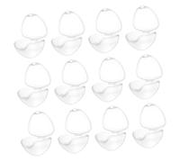 Warmhm 12pezzi Scatolina Portaciuccio Per Ragazzo Ragazza Ragazza Contenitore Trasparente Per Ciucci Organizzatore Da Viaggio Copertura Per Protezione Dalla Polvere e Conservazione Multiu