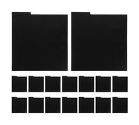 Warmhm 16 Pezzi Divisori per Dischi in Vinile in PVC, Separatori per Album, Nero, Indicizzazione Rapida, Resistenti AI Graffi alla Polvere, Misura, per Archivi e Biblioteca
