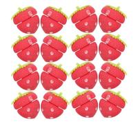 Warmhm 18 Bigodini a Forma di Fragola: Bigodini in Spugna a Forma di Fragola per Dormire - Palline Arricciacapelli Senza Calore - Strumenti Fai da Te per Lo Styling Dei Capelli Durante Il Sonno