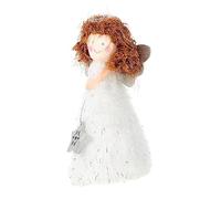 Warmhm 1pezzi Angel Christmas Tree Topper Figurine Decorazione Natalizia per Albero di Natale Ornamentale e Festiva per Feste e Celebrazioni