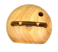 Warmhm 1pezzi Supporto Telefono in Legno Naturale Multifunzionale Con Amplificatore Acustico e Porta Penne Stand Creativo Per Smartphone Senza Elettricità Design Artigianale Riciclato