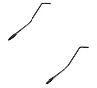 Warmhm 2 Pezzi braccio a ponte singolo tremolo braccio della chitarra barra del tremolo della chitarra pedale io del ponte per elettrica Metallo Black