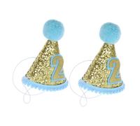 Warmhm 2 Pezzi Cappelli Cono per Fascia Regolabile Compleanno Anni Accessori Festa Indoor e Outdoor Cappellini Facili da Conservare per Ragazzo Ragazza